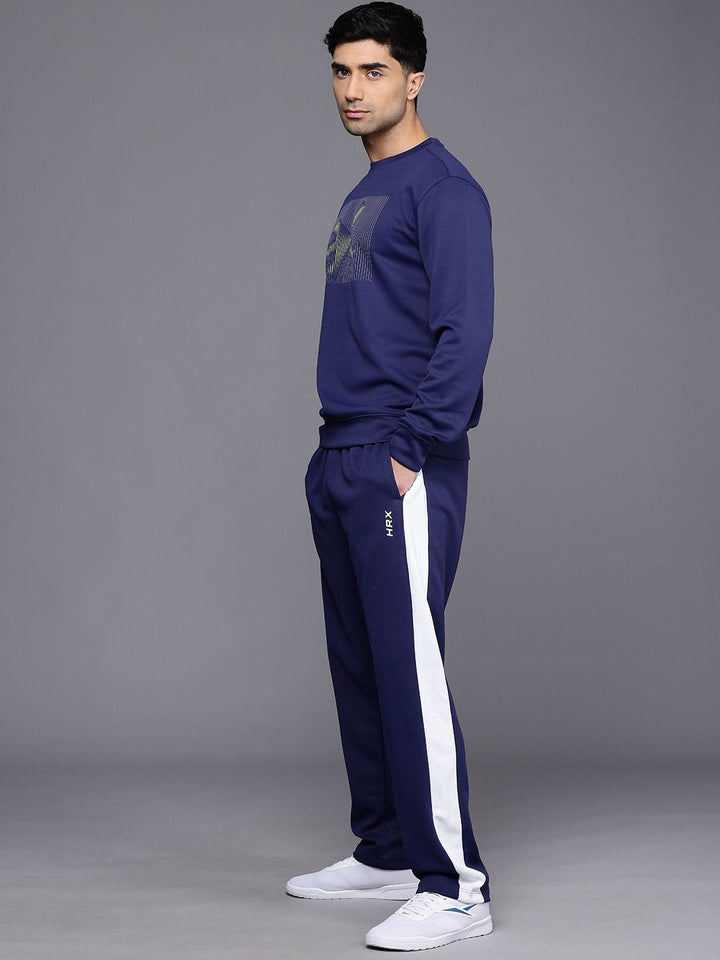 HRX by Hrithik Roshan Men Brand Logo Printed Rapid-Dry Running Tracksuit
