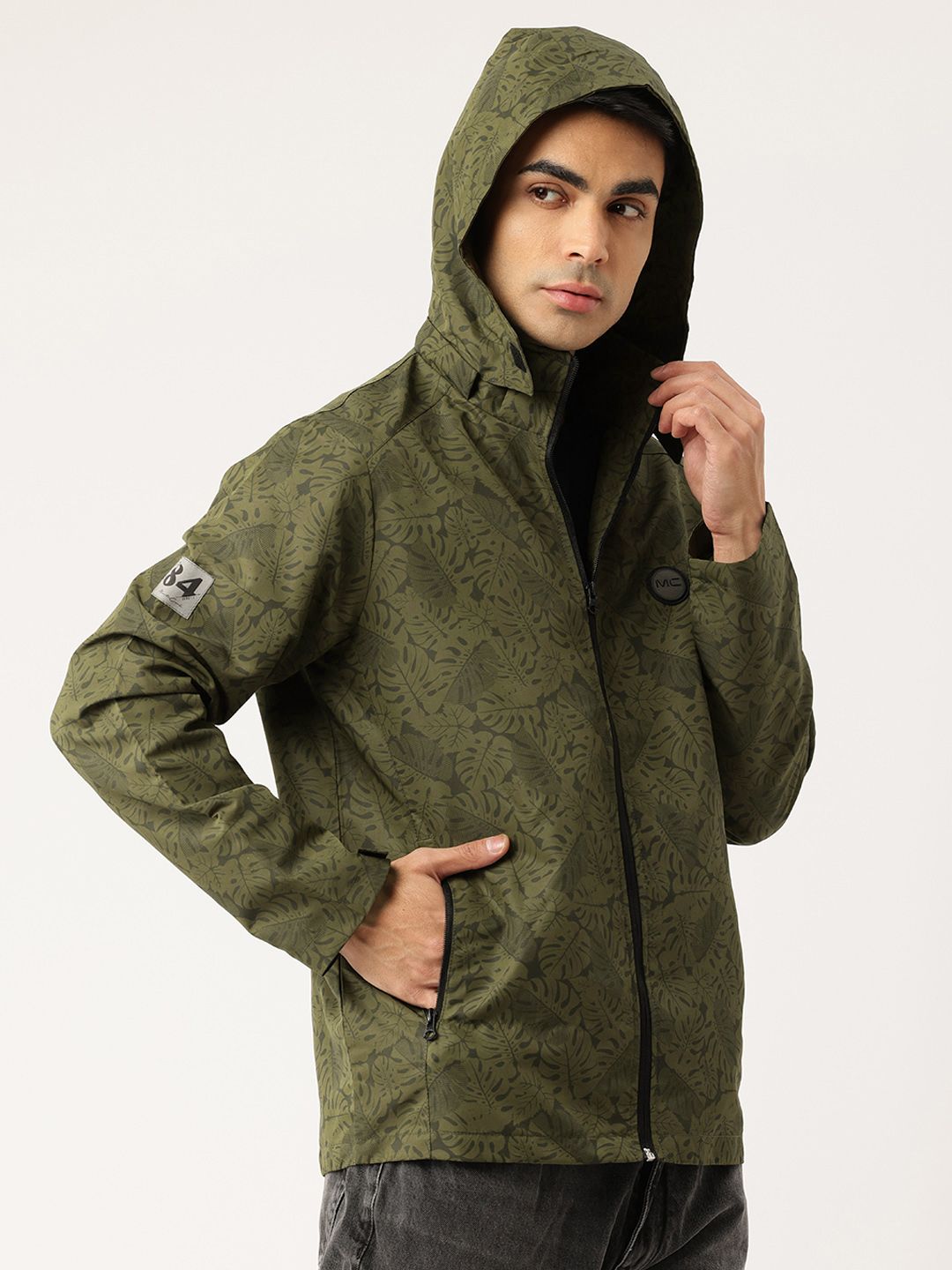 Monte Carlo Floral Hooded Tailored Jacket