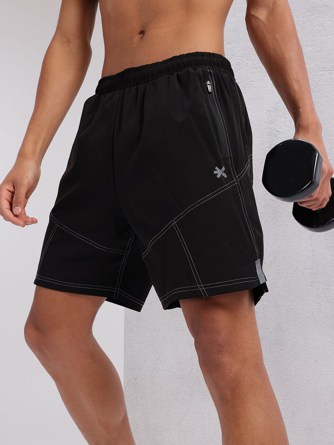 HRX by Hrithik Roshan Men Contrast Stitch Training Shorts