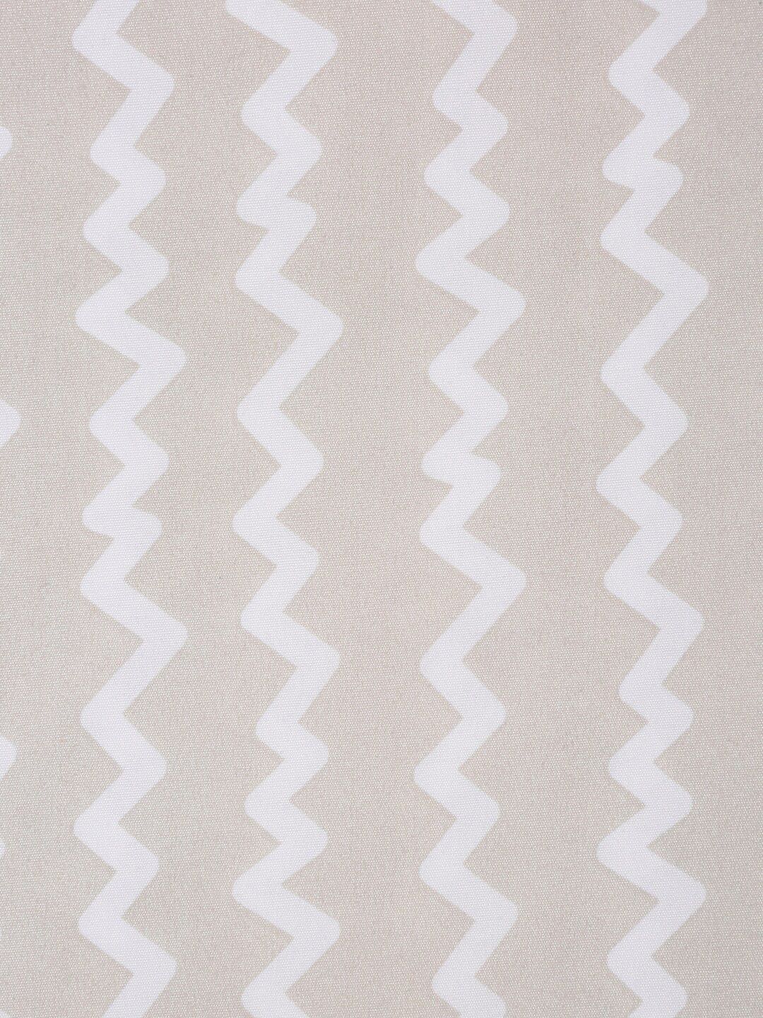 KLOTTHE Beige Chevron 300 TC Cadar King Halus dengan 2 Sarung Bantal-250 x 225 cm