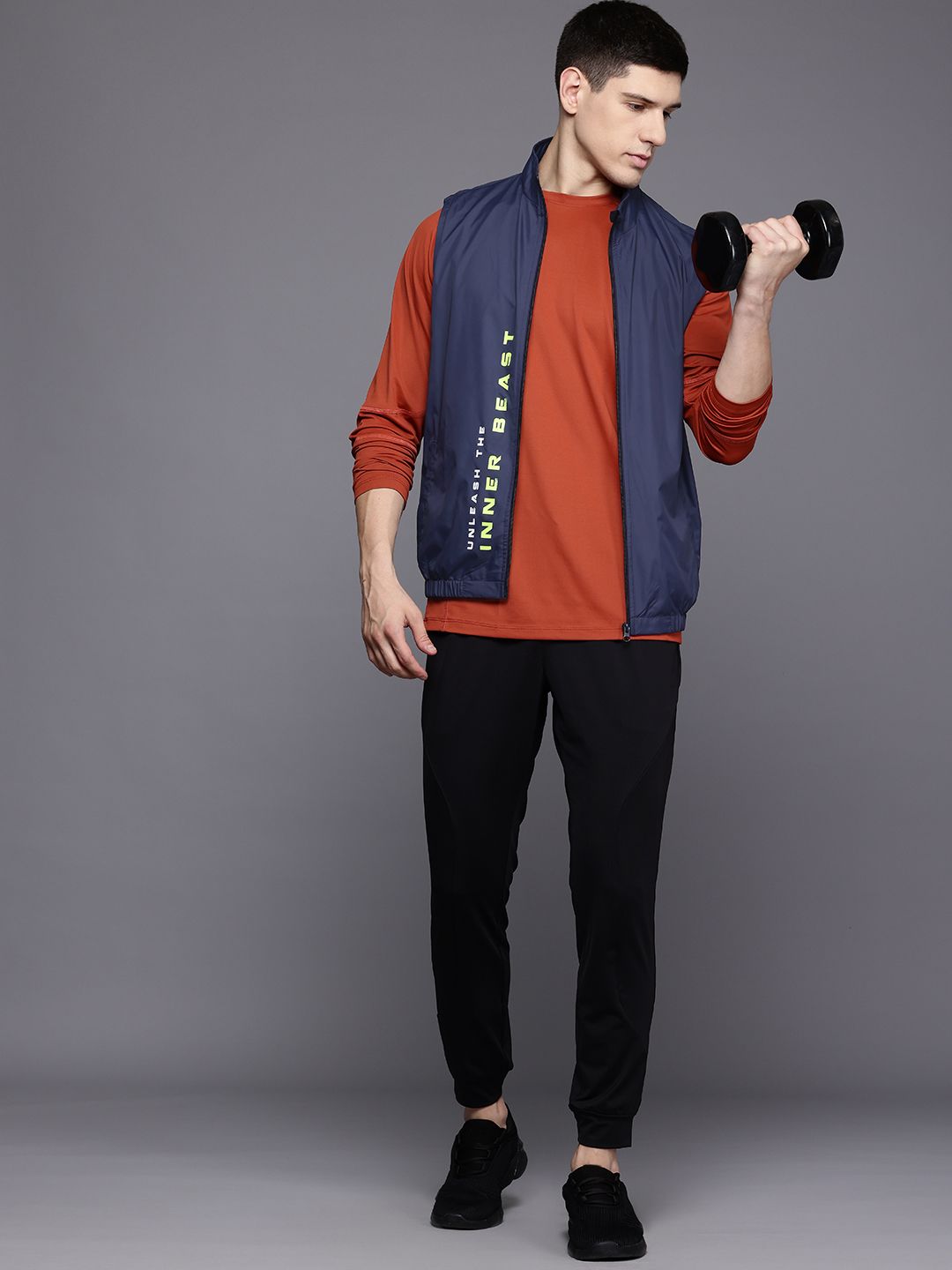 HRX by Hrithik Roshan Printed Rapid-Dry Training Tailored Jacket