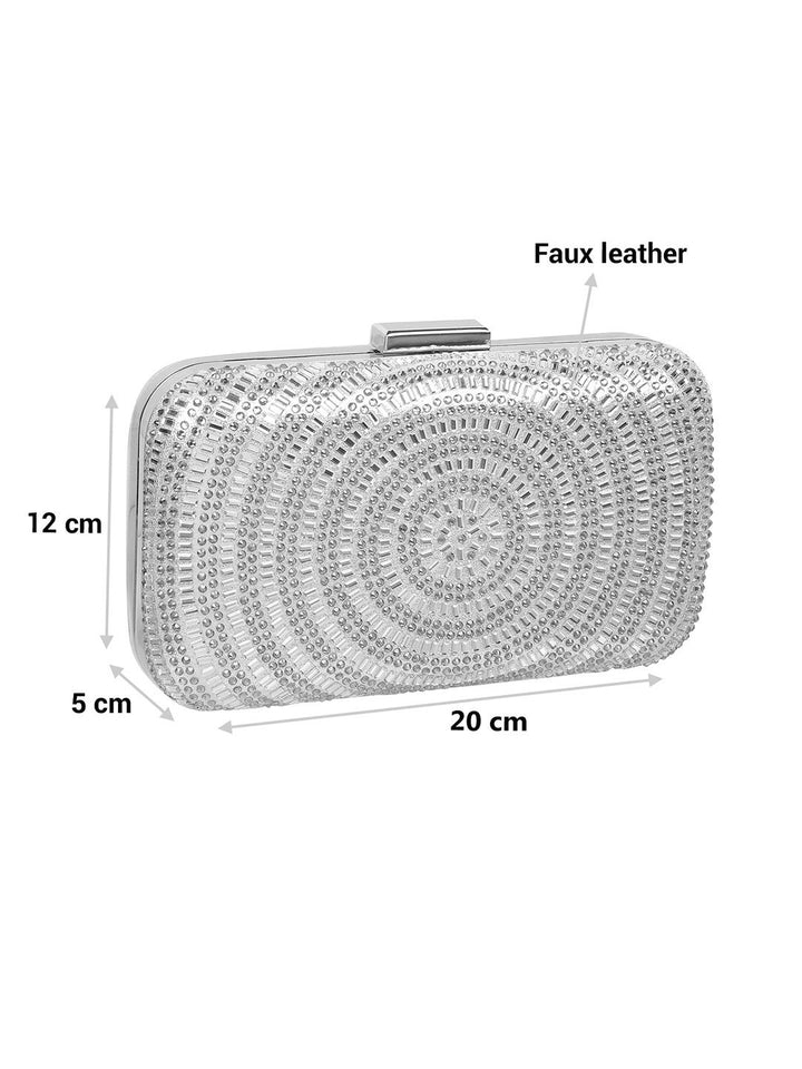 Metro Embellished Box Clutch