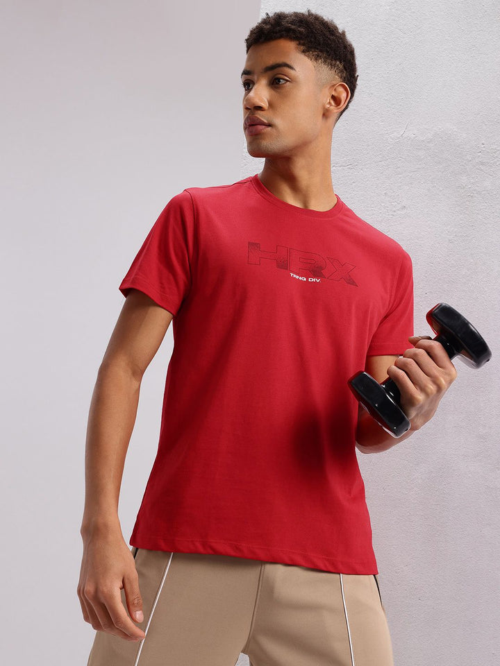 HRX by Hrithik Roshan Men Brand Logo Printed T-shirt