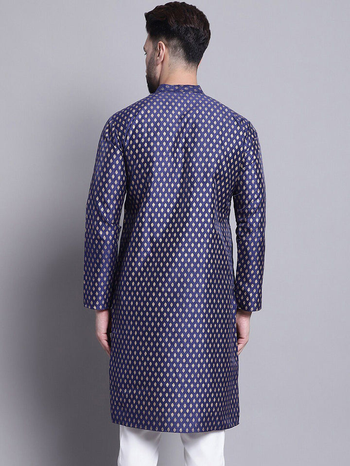 SOJANYA Ethnic Motifs Printed Mandarin Collar Straight Kurta