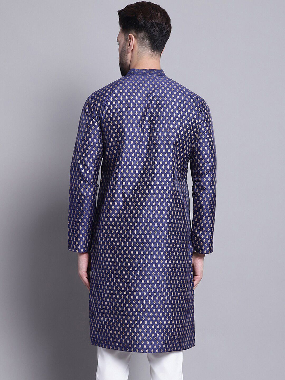 SOJANYA Ethnic Motifs Printed Mandarin Collar Straight Kurta