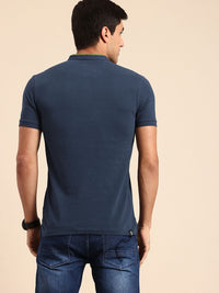 Being Human Henley Neck Pure Cotton T-shirt