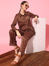 WORK IT by STREET 9 Women Boxy Fit Printed Casual Shirt