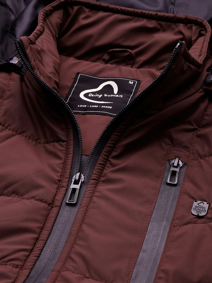 Being Human Detachable Hood Padded Jacket