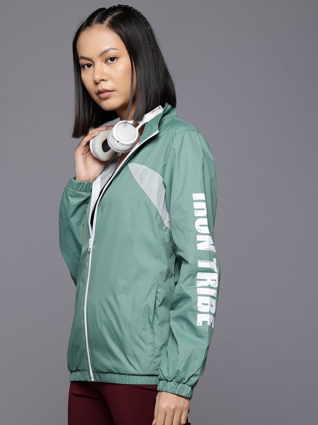 HRX by Hrithik Roshan Typography Printed Training Sporty Jacket