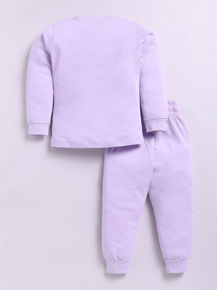 Happy Faces Girls Conversational Print Pure Cotton Clothing Set