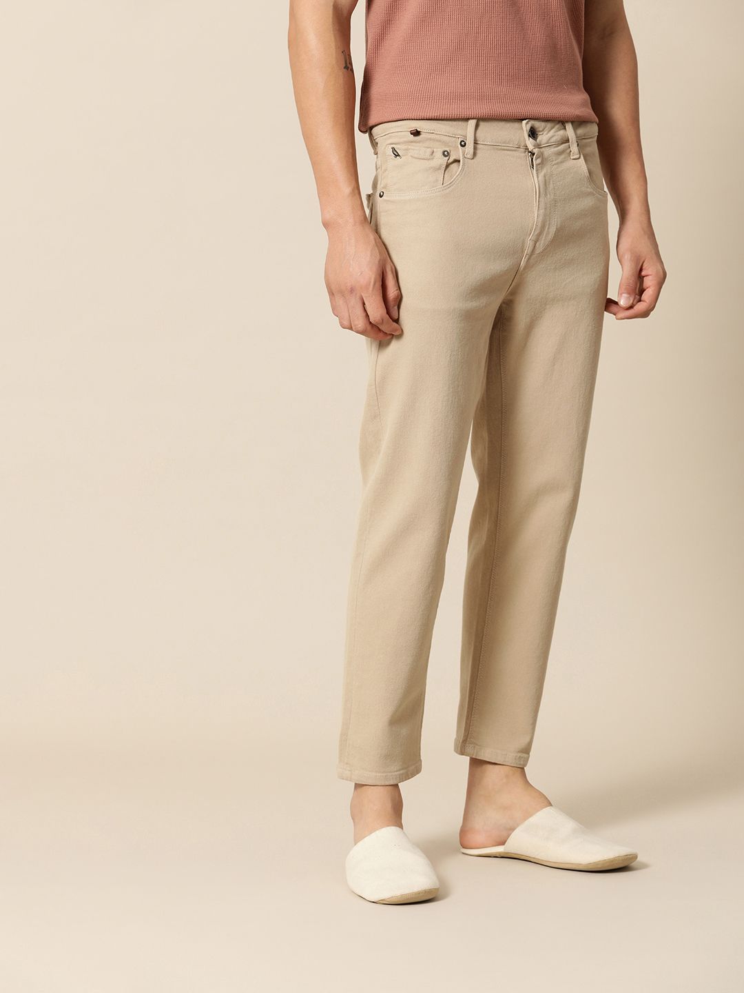 Mr Bowerbird Men Tapered Fit Stretchable Mid-Rise Jeans
