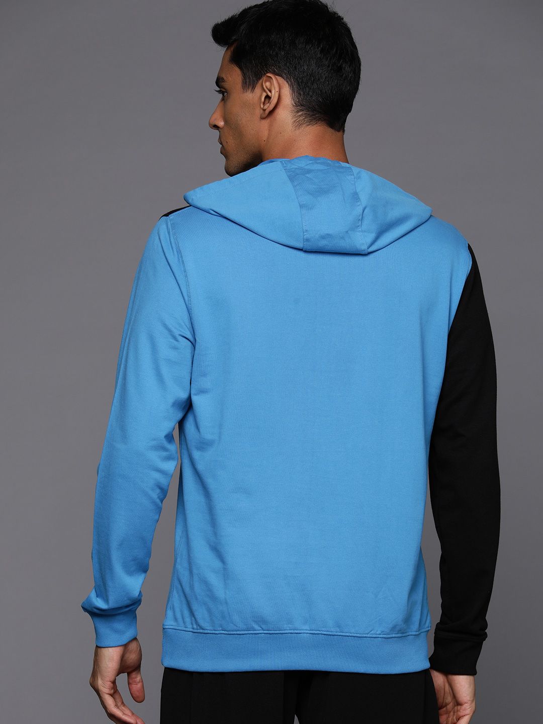 HRX by Hrithik Roshan Colourblocked Hooded Sweatshirt