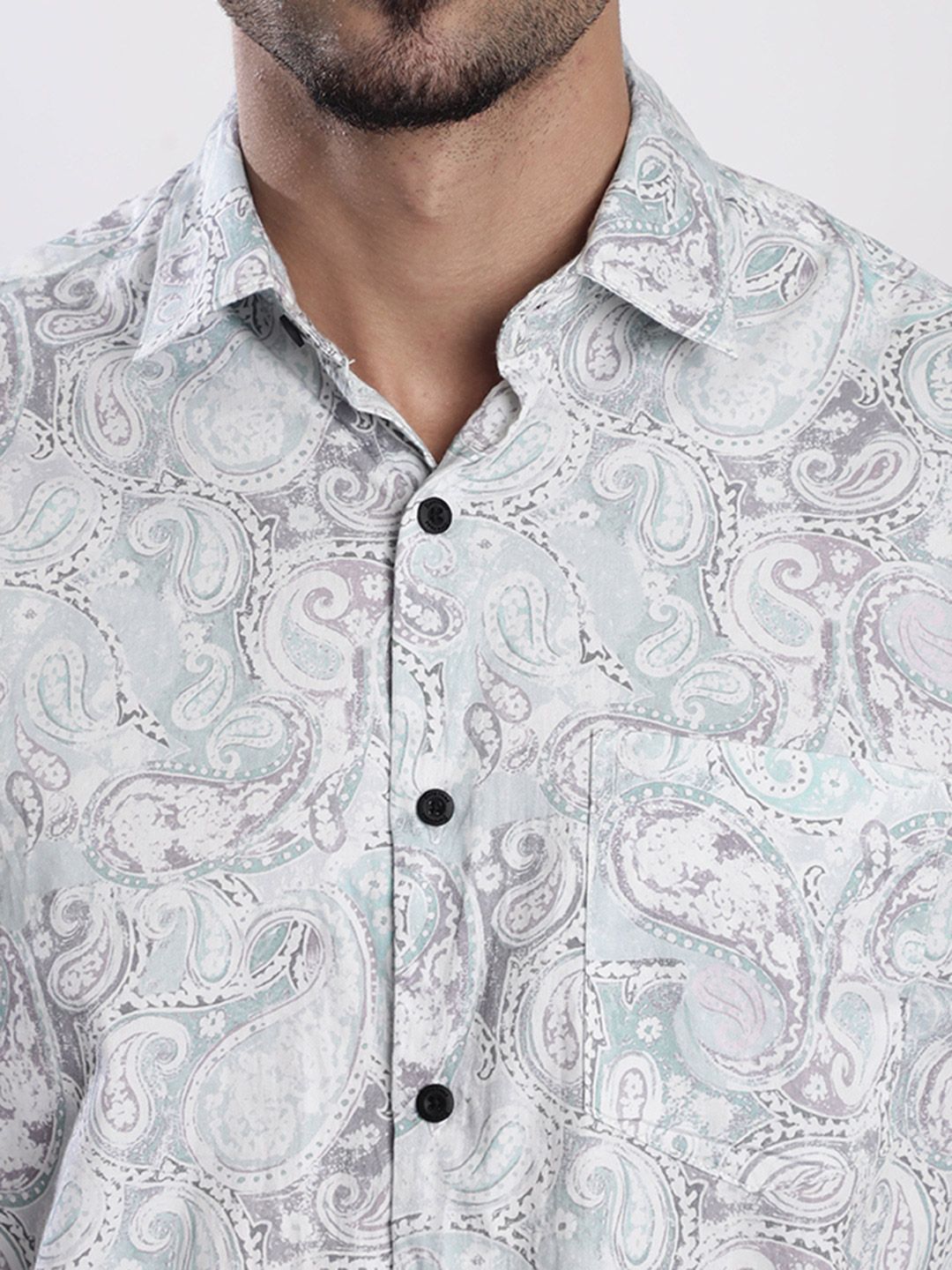 Bene Kleed Ethnic Motifs Printed Spread Collar Cotton Casual Shirt