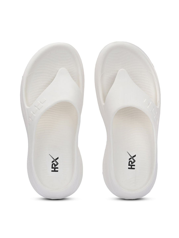 HRX by Hrithik Roshan Men Off White Thong Flip-Flops
