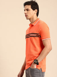 Being Human Printed Polo Collar Pure Cotton T-shirt