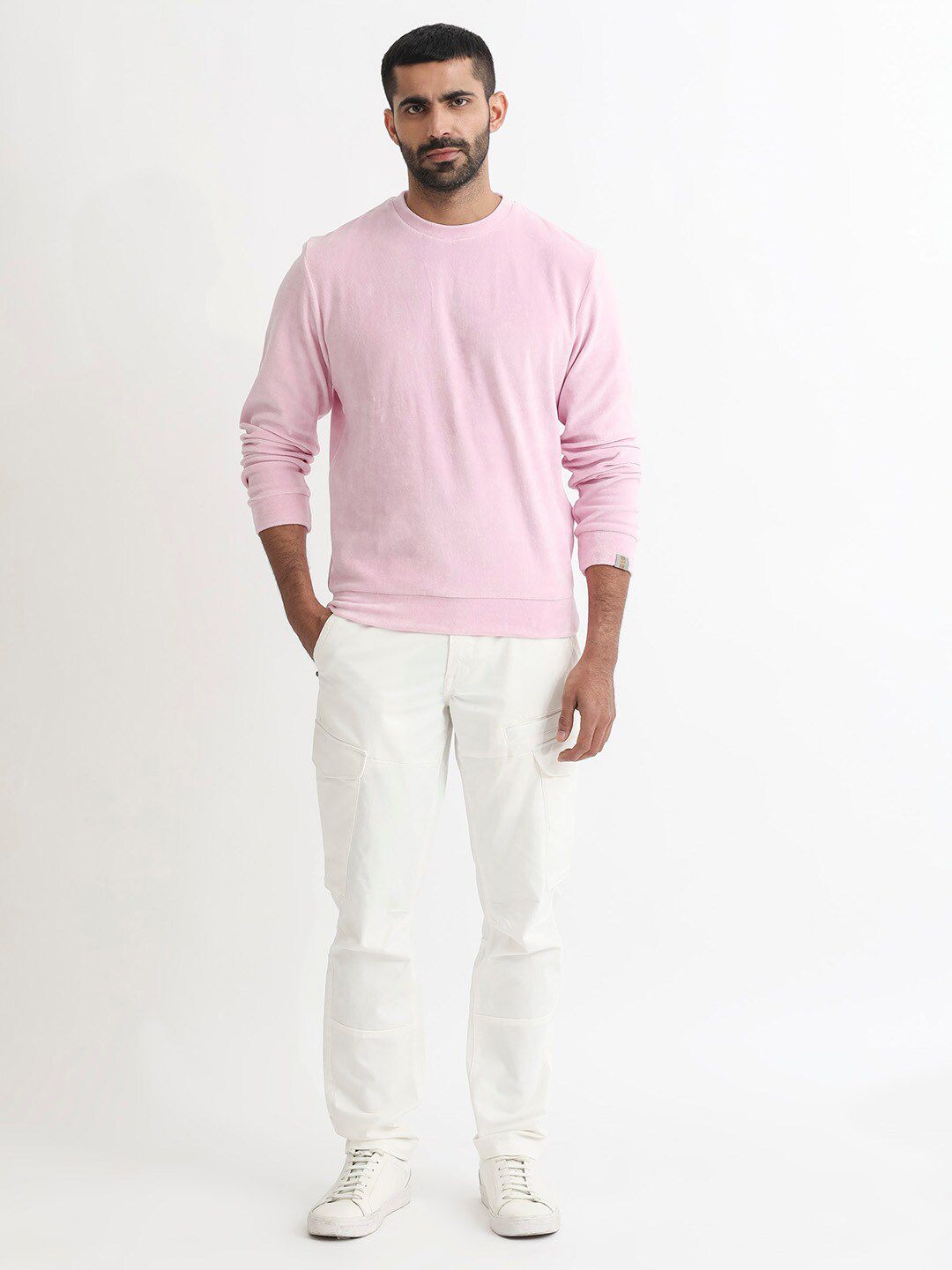 RARE RABBIT Men Dube Round Neck Sweatshirt