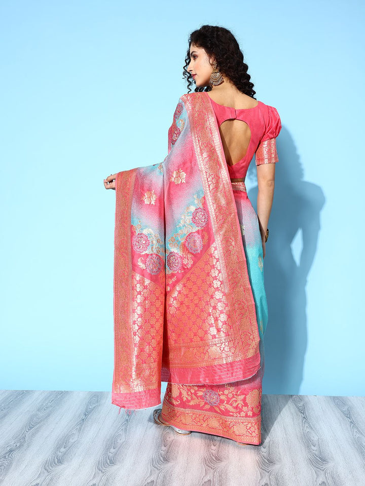 Saree mall Ethnic Motifs Saree with Woven Design Border
