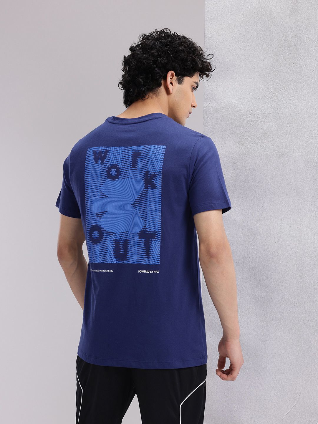 HRX by Hrithik Roshan Graphic Print Training Longline T-shirt