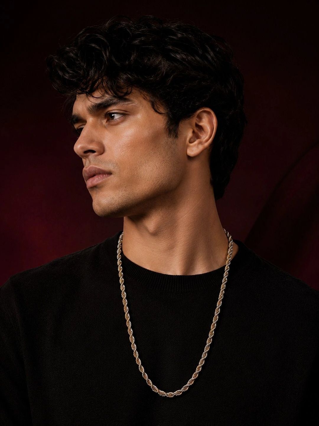 PANASH Men Brass Gold-Plated Chain