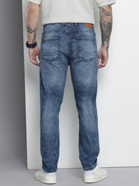 The Indian Garage Co Men Slim Fit Heavy Fade Stretchable Jeans