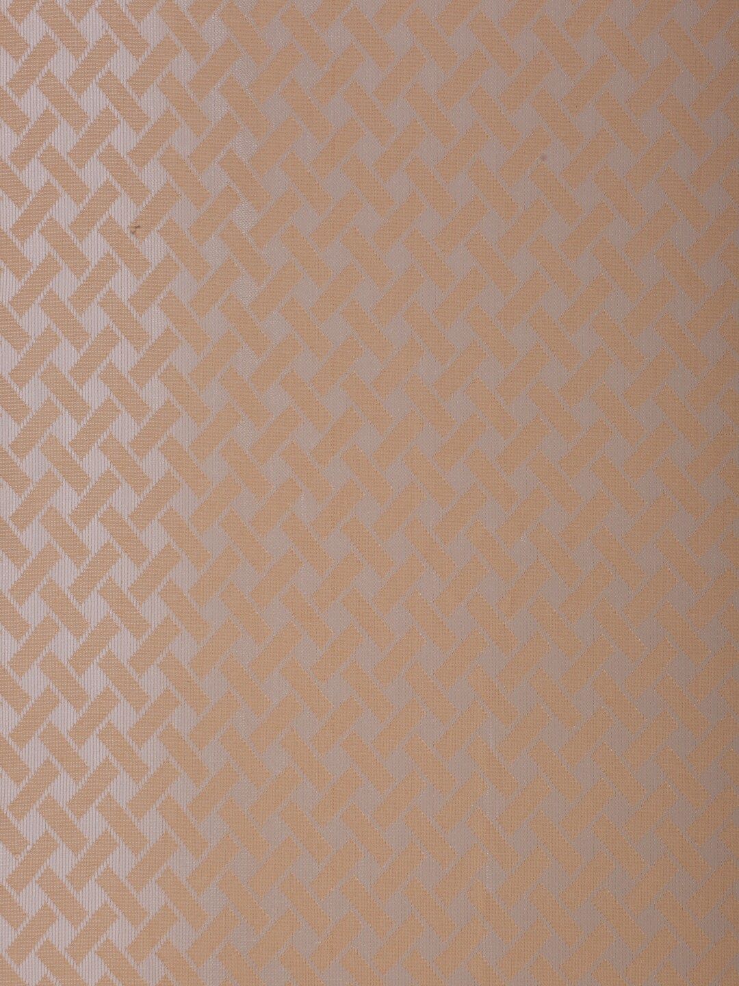 HOSTA HOMES Brown & Cream-Coloured Geometric Long Door Curtain
