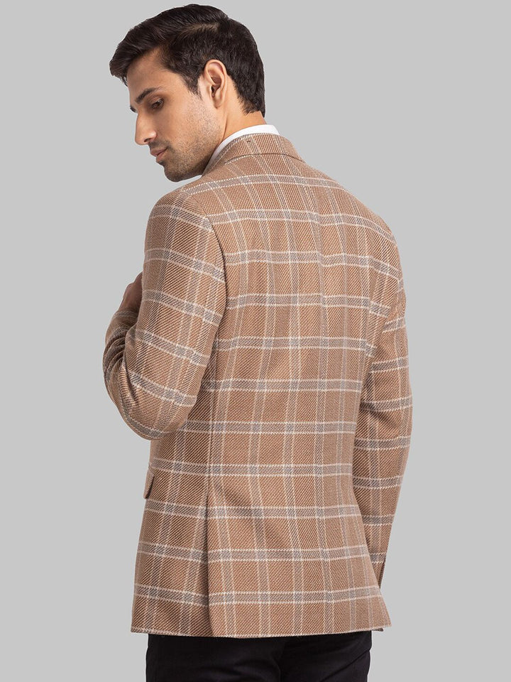 Park Avenue Men Checked Single Breasted Blazers