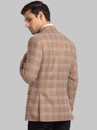Park Avenue Men Checked Single Breasted Blazers