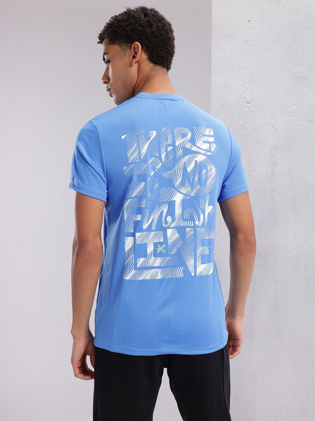 HRX by Hrithik Roshan Couple Collection Typography Printed Running T-shirt