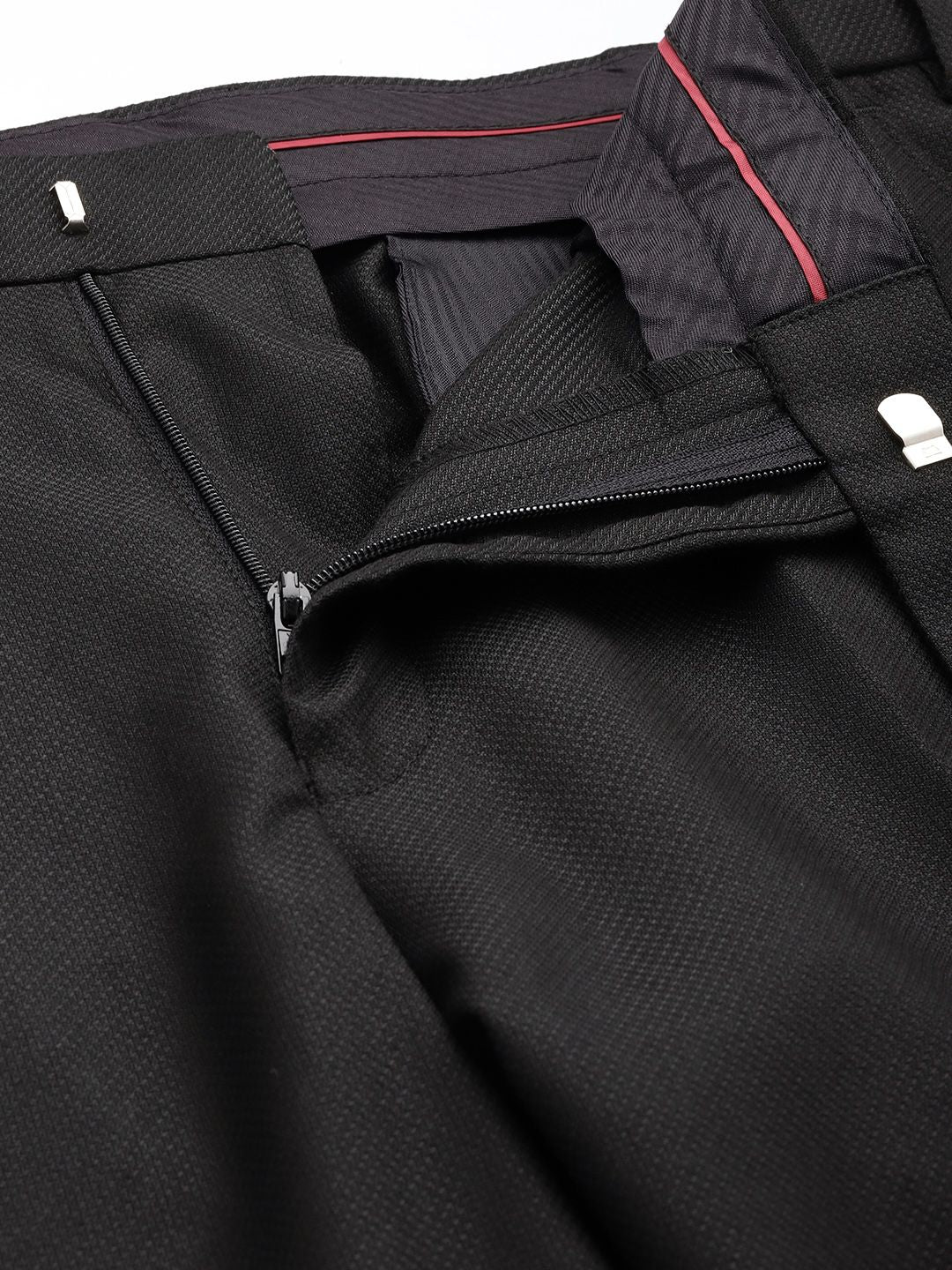 Park Avenue Men Textured Formal Trousers