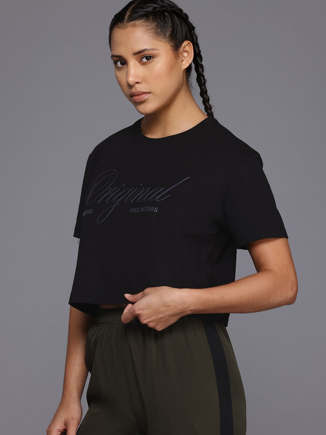 HRX by Hrithik Roshan Typography Printed T-shirt
