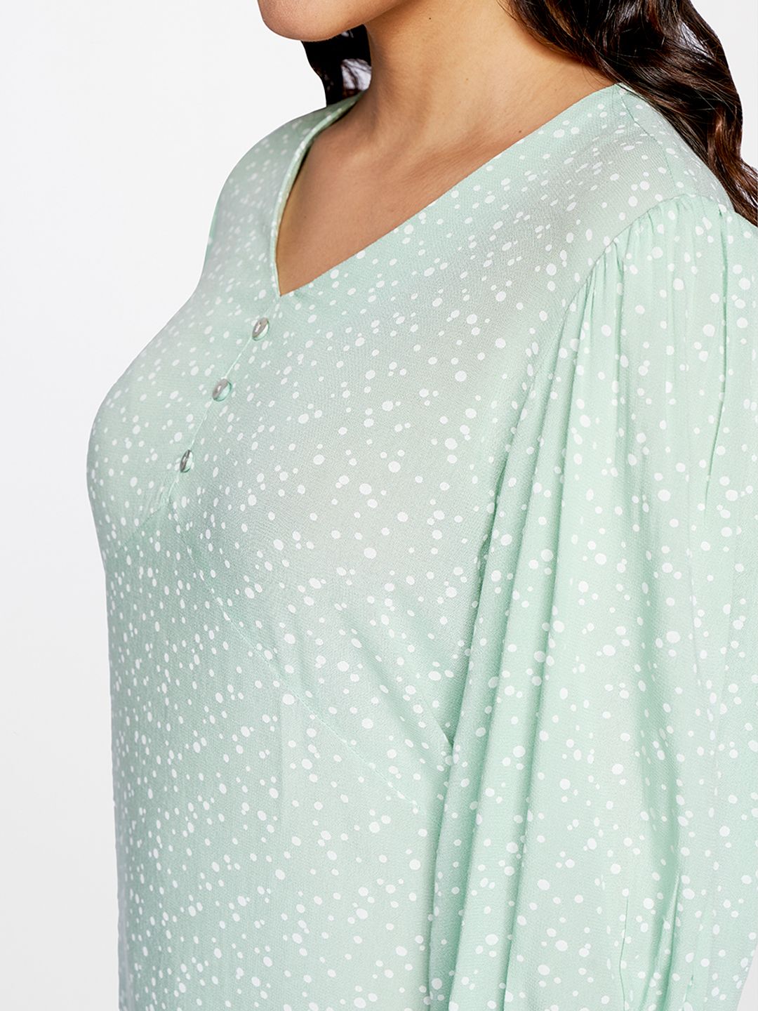 AND Women Green Printed A-Line Dress