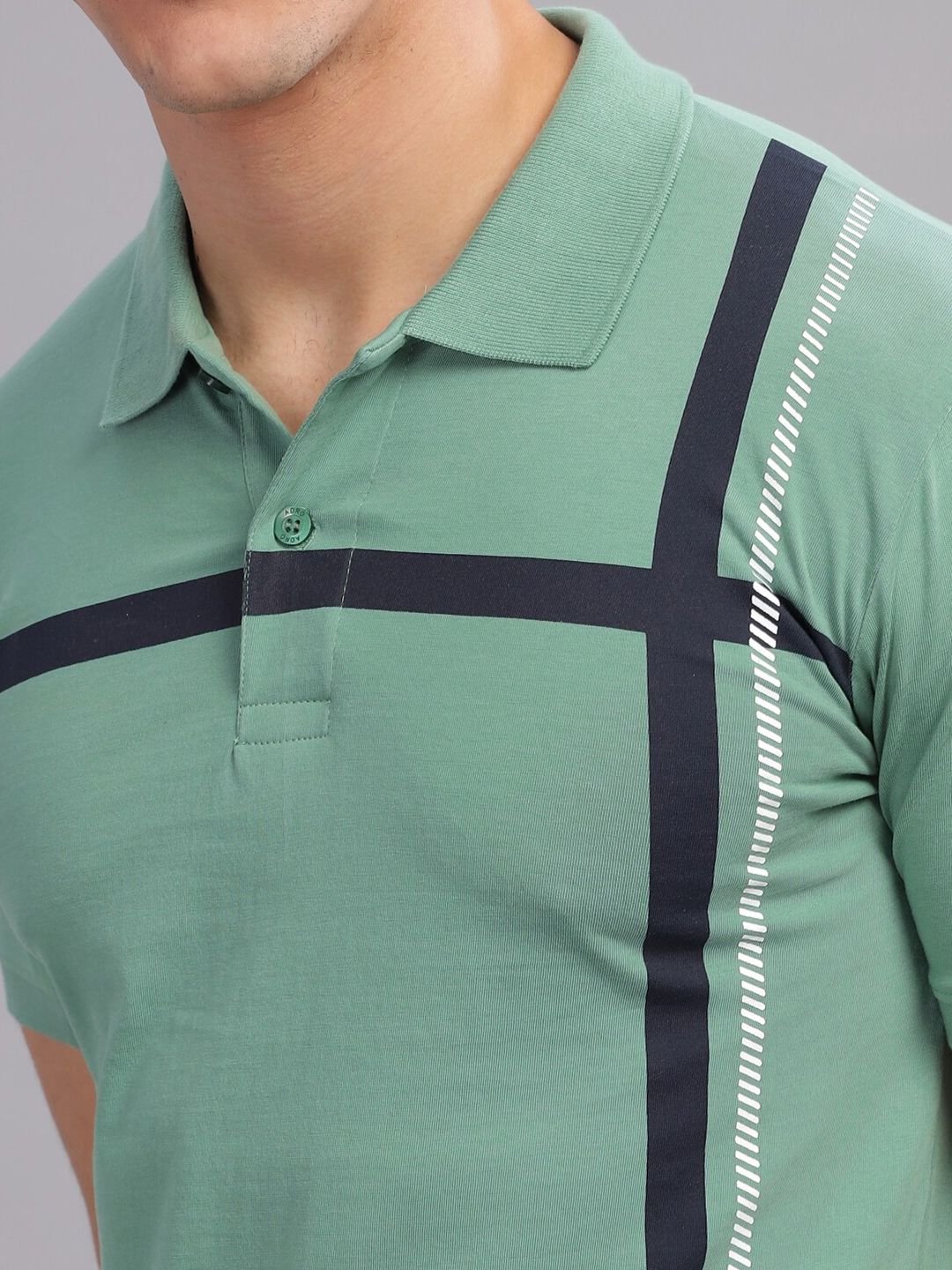 Baju-T Kapas Tulen Kolar Polo ADRO Bersaiz Besar