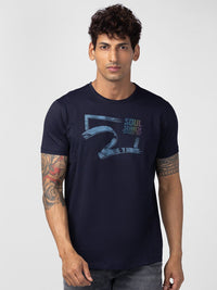 SPYKAR Men Typography Printed Cotton T-shirt