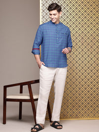 House of Pataudi Rozana Checked Kurta