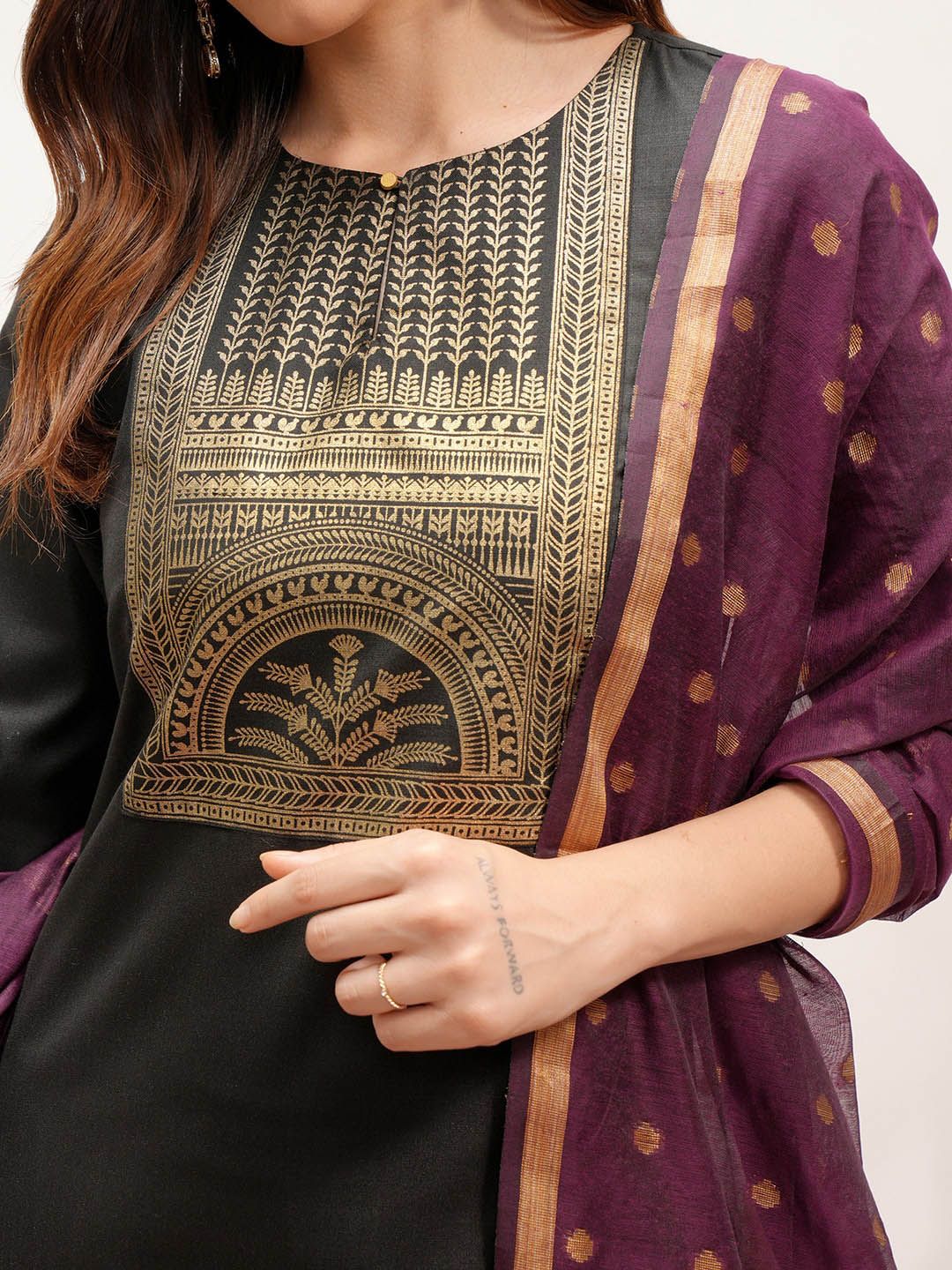 Vishudh Printed Regular Kurta with Palazzos & With Dupatta