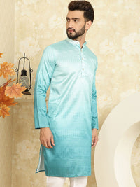 SOJANYA Ethnic Woven Design Cotton Silk Straight Kurta