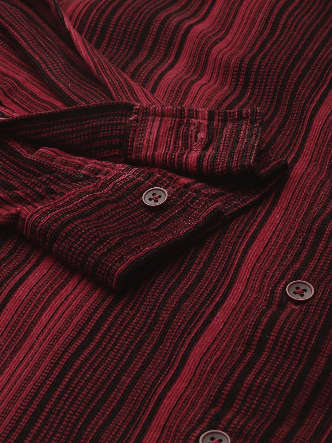 The Indian Garage Co Striped Pure Cotton Casual Shirt