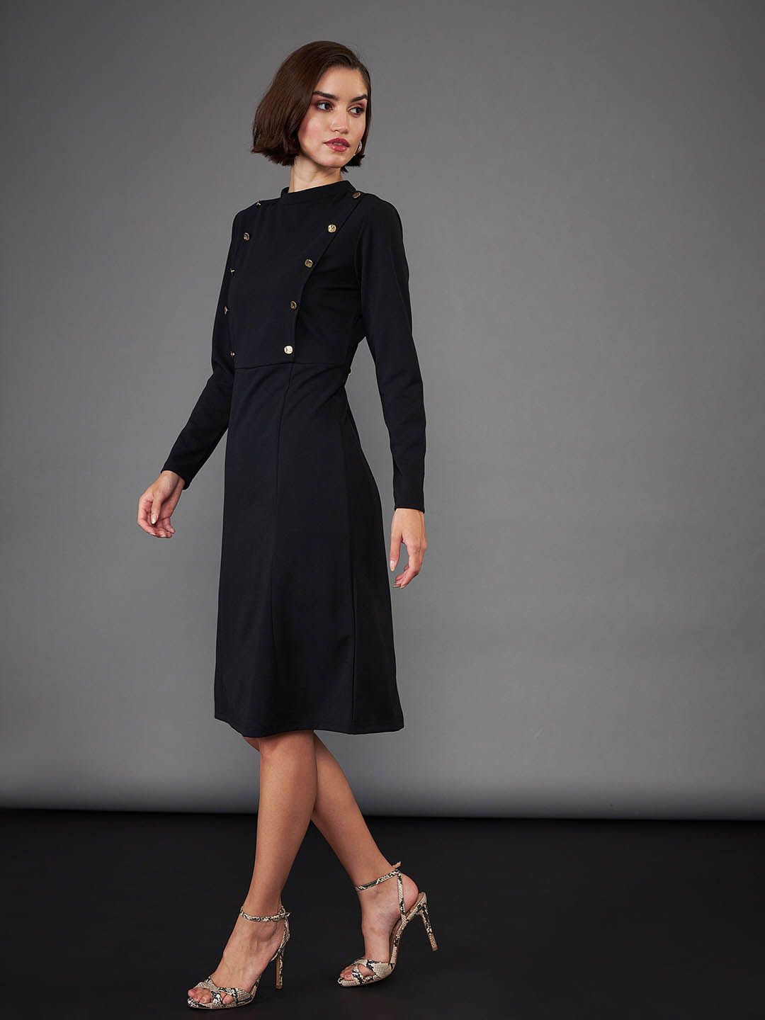 SASSAFRAS worklyf High Neck Sheath Dress