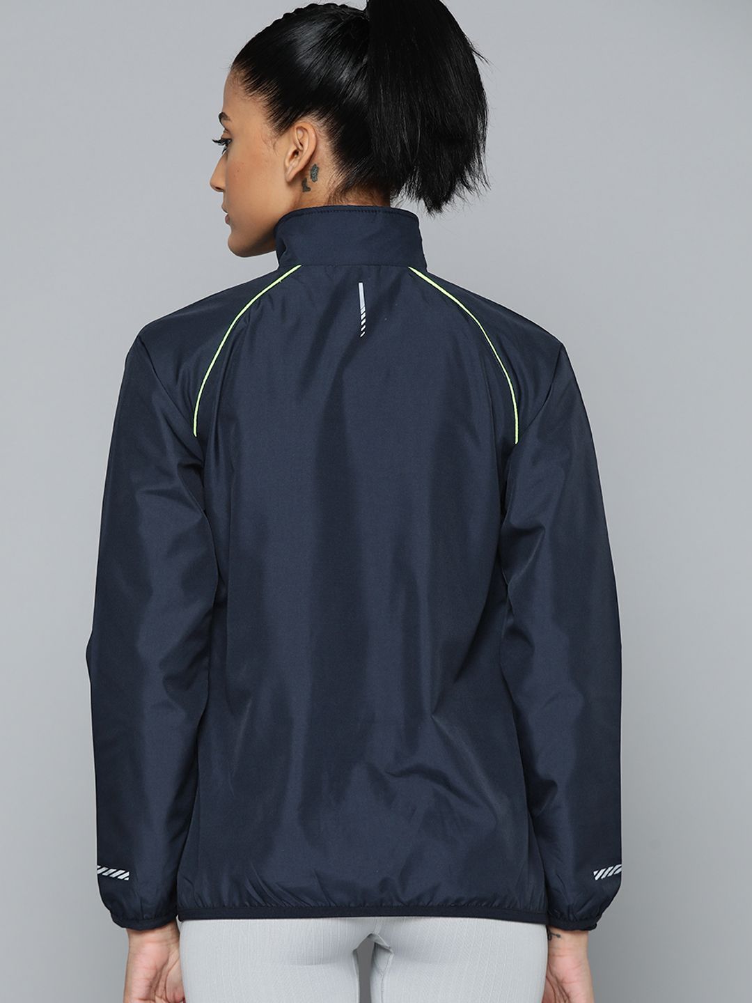 HRX by Hrithik Roshan Women Navy Blue Running Sporty Jacket