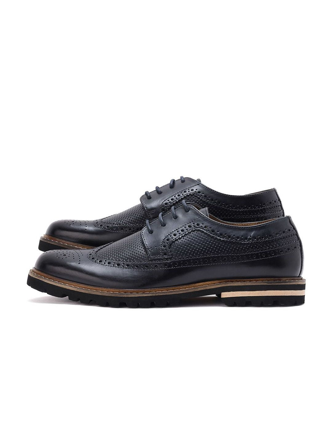 RARE RABBIT Men Formal Textured Brogues