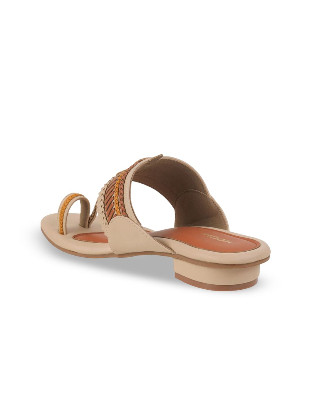 Mochi Textured Block Ankle Loop Sandals