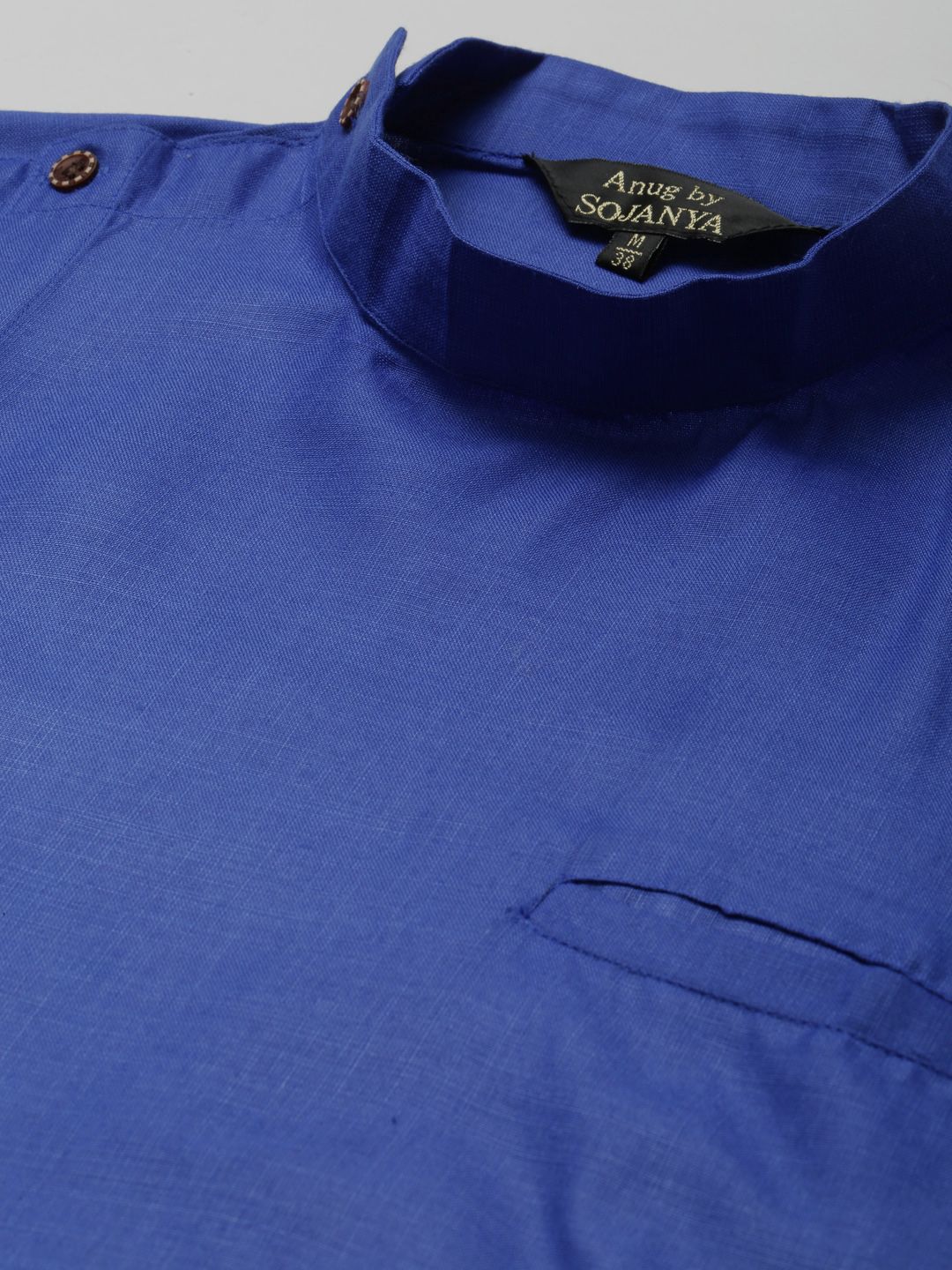 Anug by SOJANYA Men Blue Solid Kurta