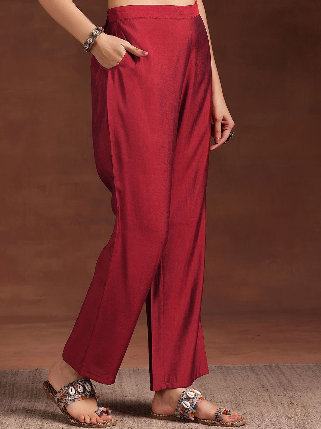 Libas Women Printed Regular Kurta with Trousers & With Dupatta