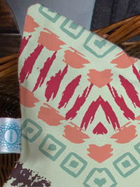 STITCHNEST Set of 2 Yellow & Off White 12" x 18" Geometric Rectangle Cushion Covers