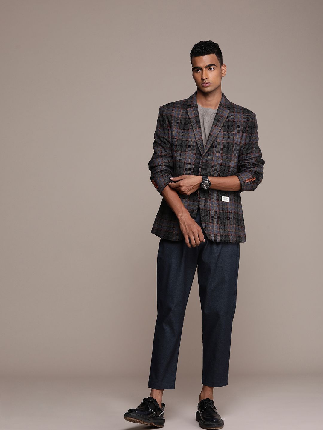 Mr Bowerbird Checked Tailored Fit Casual Blazers