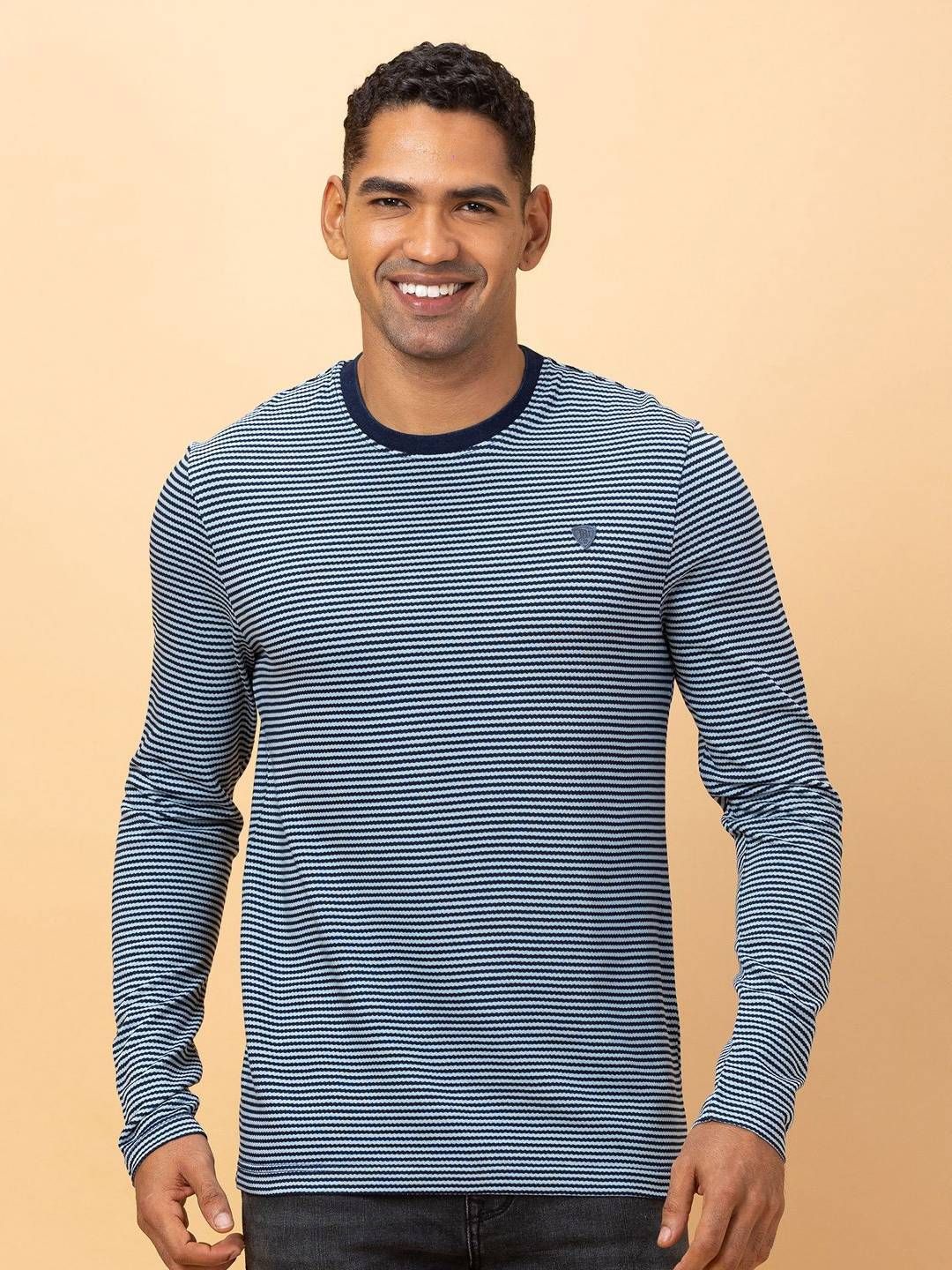 Being Human Pure Cotton Striped Pockets T-shirt