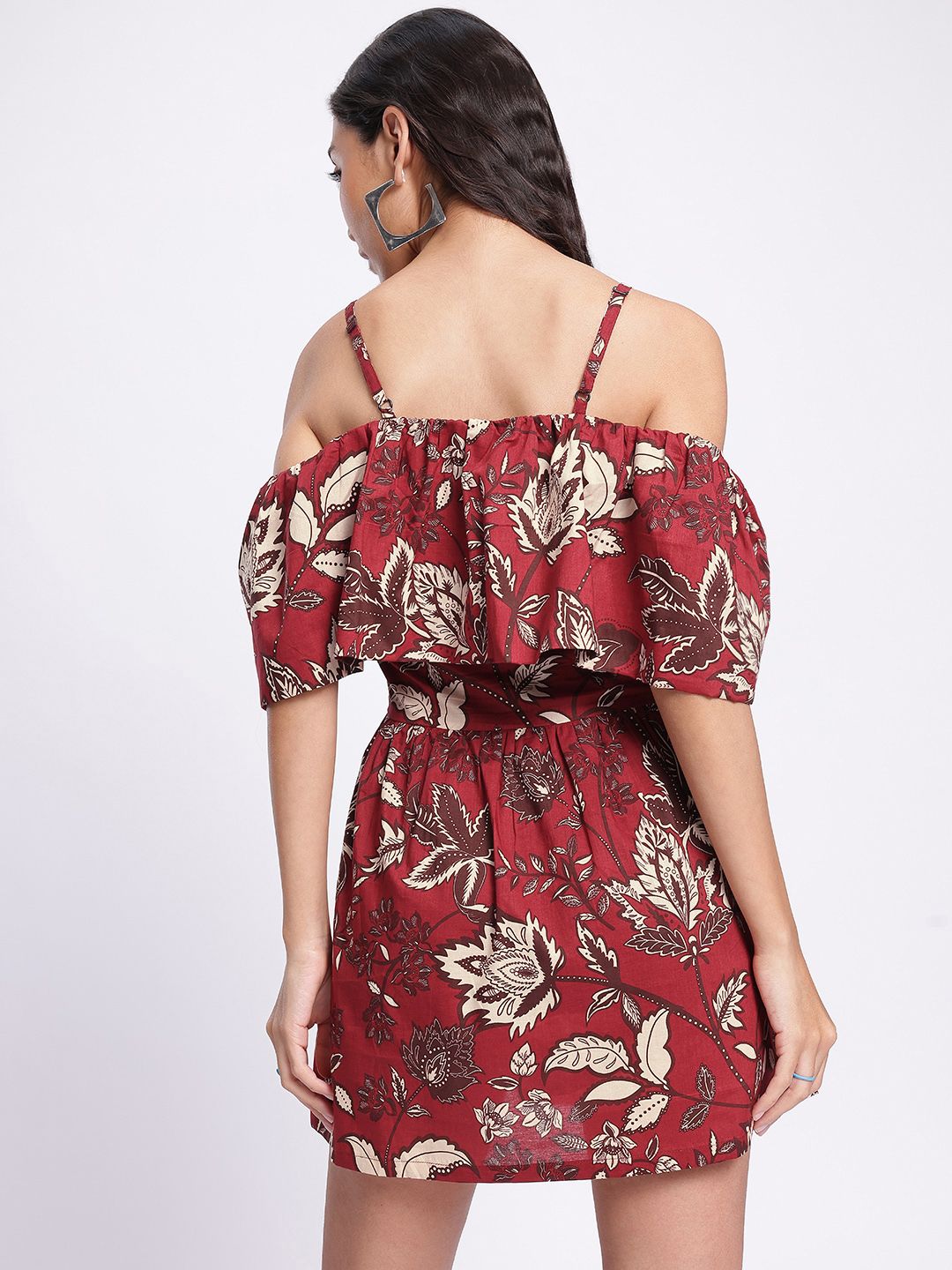 DressBerry Summery Twirl Floral Print Mini A-line Dress
