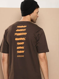 Difference of Opinion Men Typography Printed Pure Cotton T-shirt