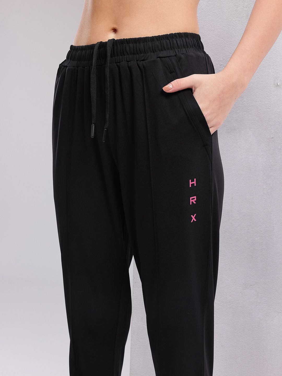 HRX by Hrithik Roshan Women Front Seam Mid-Rise Rapid-Dry Training Joggers