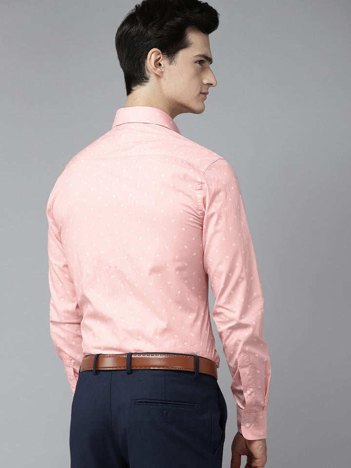 Park Avenue Pure Cotton Slim Fit Printed Formal Shirt